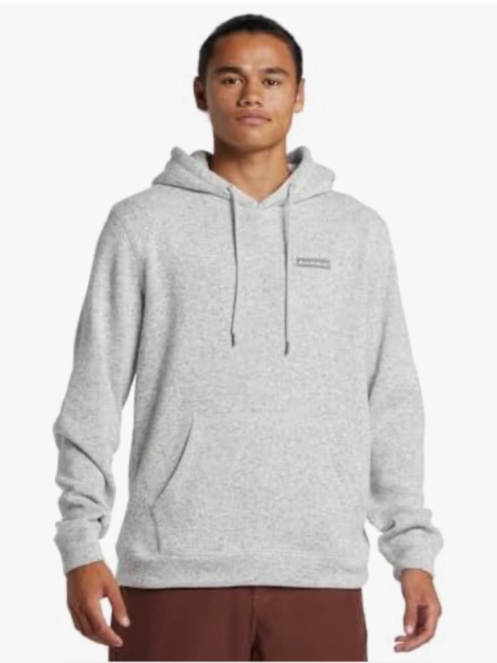 Quiksilver Light Heather Gray Pullover Hoodie